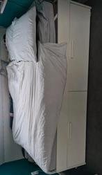 Gratis ophalen bed 140 200, Gebruikt, Wit, Twijfelaar, 200 cm