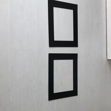 Passe Partout zwart karton 2 stuks 30 x 40 beschikbaar voor biedingen