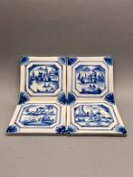 Antieke tegel tegelveld Delfts Blauw set Delft, Ophalen of Verzenden