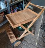Serveerwagen, theetrolly, Huis en Inrichting, Tafels | Bijzettafels, Gebruikt, 75 cm of meer, Rechthoekig, Hout