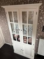 Mooie crème houten buffetkast, Huis en Inrichting, Kasten | Vitrinekasten, Ophalen, 100 tot 150 cm, 25 tot 50 cm, Brocant