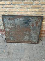 Antieke feanse Gietijzeren haardplaat, Ophalen of Verzenden, Gebruikt, Vrijstaande haard, Houthaard