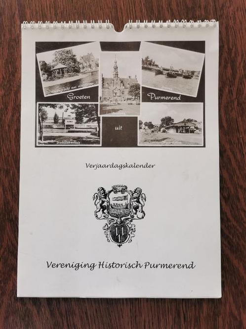 Nieuwe verjaardagskalender met foto's van oud Purmerend, Diversen, Kalenders, Zo goed als nieuw, Maandkalender, Ophalen of Verzenden
