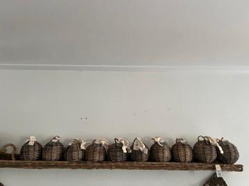 10 x rattan kerst ballen riviera Maison beschikbaar voor biedingen