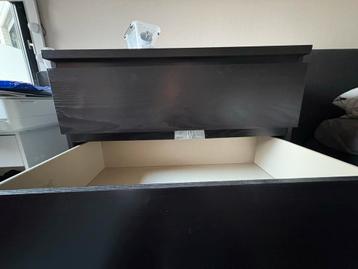 Ikea Malm ladekast zwartbruin - 4 lades - afbeelding 3