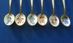 Zilveren David Anderson gold plated enamel spoons, Antiek en Kunst, Verzenden, Zilver