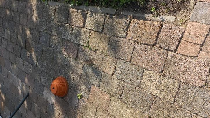 Mooi klinkers gratis ca 12,5 vierkante meter, Tuin en Terras, Tegels en Klinkers, Gebruikt, Klinkers, Beton, Ophalen of Verzenden