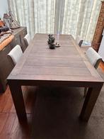 Complete eetkamerset – tafel + 4 Rivièra Maison stoelen, Ophalen, Zo goed als nieuw