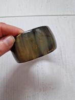 Grote vintage armband van hoorn, Ophalen of Verzenden, Zo goed als nieuw, Bruin, Overige materialen