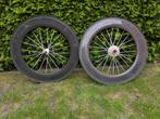 Yoeleo carbon aerowielen 90 mm (velgrem), Fietsen en Brommers, Fietsonderdelen, Gebruikt, Racefiets, Yoeleo, Ophalen