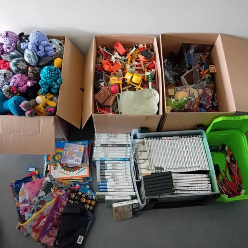 Rommelmarkt spullen oa games, playmobil, kleurboek, Diversen, Rommelmarktspullen, Gebruikt, Ophalen
