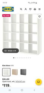 Kallax kast vakkenkast ikea, Ophalen, Gebruikt, 25 tot 50 cm, 50 tot 100 cm