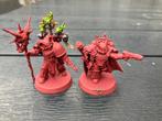 Warhammer40K 2x Chaos spacemarine characters, Met verf, Gebruikt, Figuurtje(s), Ophalen of Verzenden