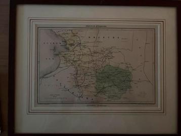 Oude kaart Overijssel, ca. 1835 beschikbaar voor biedingen