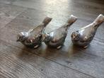 ❇️3 zilverkleurige vogeltjes❇️, Verzenden, Zo goed als nieuw, Dier