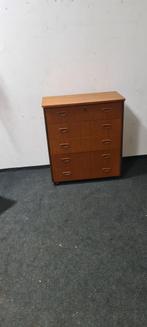 Vintage teak Zweedse ladekast, Gebruikt, Verzenden, 50 tot 100 cm, Minder dan 100 cm