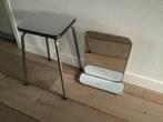 Retro formica krukje en spiegel met formica plankje jaren 60, Ophalen of Verzenden, Huis en Inrichting