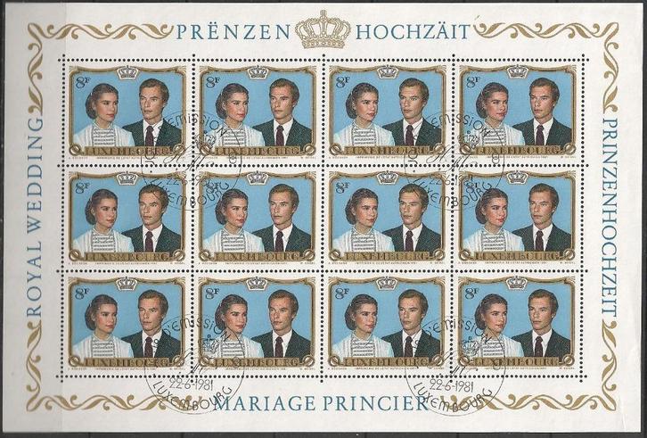 Luxemburg blok No.1036 O. ADV. no.108 S., Postzegels en Munten, Postzegels | Europa | Overig, Gestempeld, Luxemburg, Verzenden
