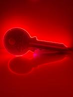 Silca Lichtbak Sleutel - Grote Reclame Blikvanger, Verzenden, Zo goed als nieuw, Lichtbak of (neon) lamp