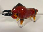 Murano Stijl Glazen Stier Sculptuur, Antiek en Kunst, Ophalen of Verzenden