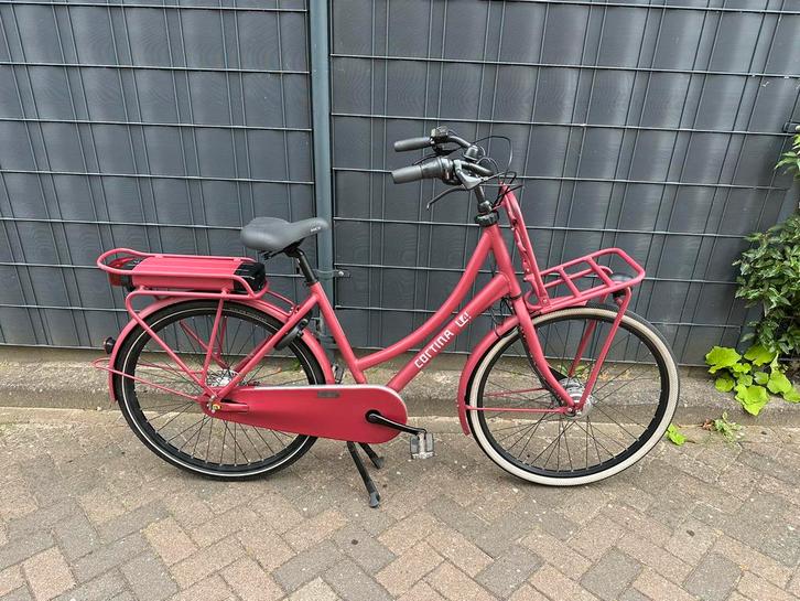Cortina E-U4 Transport raspberry Matt sportdrive systeem, Fietsen en Brommers, Fietsen | Dames | Omafietsen, Zo goed als nieuw
