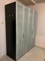 Stalen Hang- en legkast met harmonicasluitende deuren, Ophalen, Gebruikt, 200 cm of meer, 150 tot 200 cm