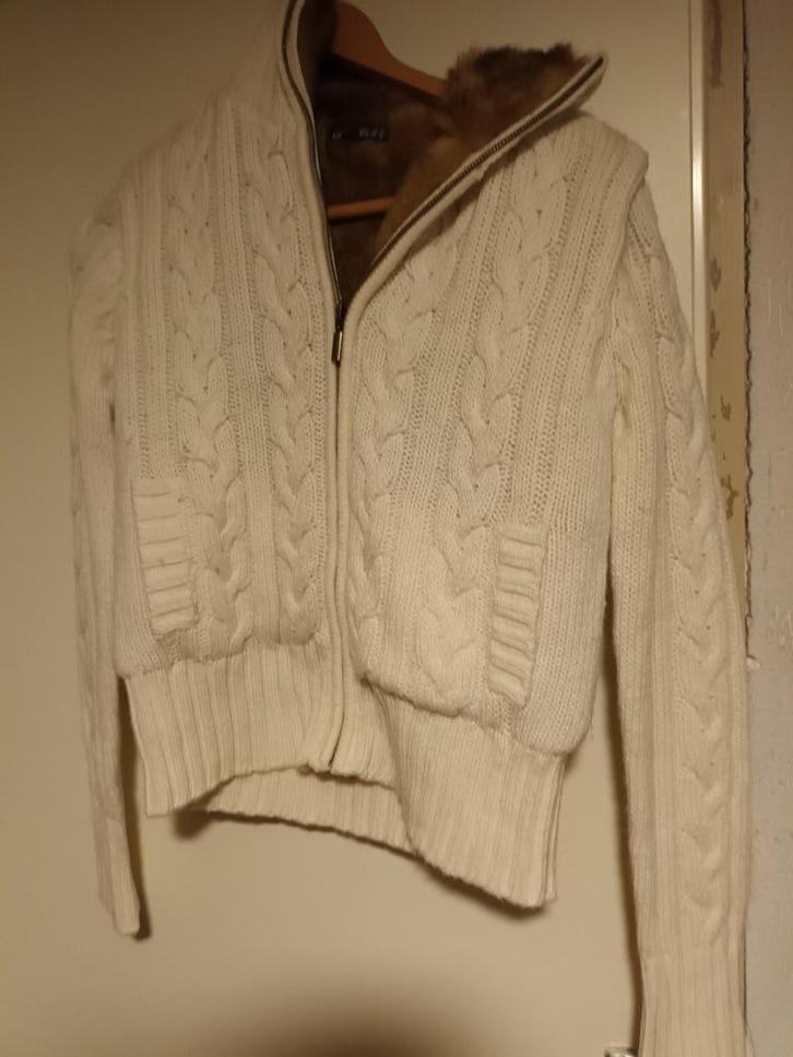 nieuwe wit wollen vest wintervest Lake Side. mt S. Nepbont, Kleding | Dames, Truien en Vesten, Nieuw, Maat 36 (S), Wit, Ophalen of Verzenden