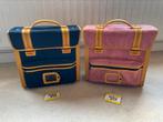 Vintage amigo schooltas, roze en blauw, Gebruikt, Minder dan 30 cm, Rugtas, Ophalen of Verzenden