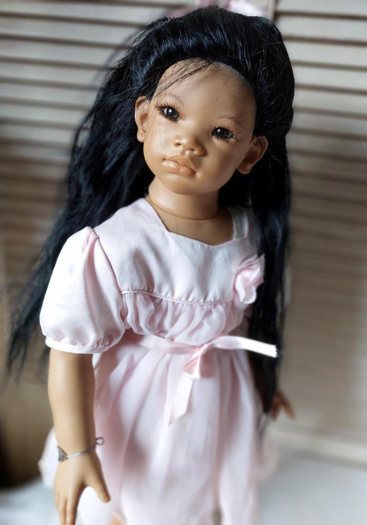 beeldschone Himstedt pop kima, Verzamelen, Poppen, Zo goed als nieuw, Pop, Ophalen