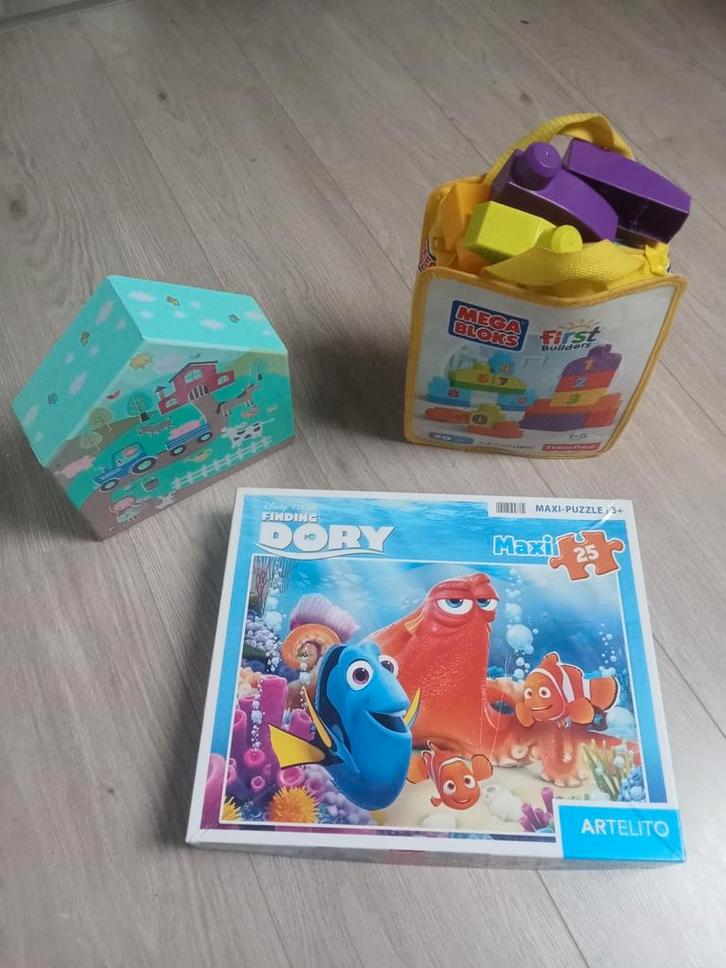 Dory puzzel Fisher Price blokken HEMA puzzel ( V Tech), Kinderen en Baby's, Speelgoed | Overig, Zo goed als nieuw, Jongen of Meisje