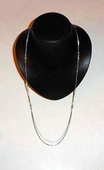 Ketting 925 zilver laagjes balletjes, Verzenden, Zo goed als nieuw, Zilver, Zilver