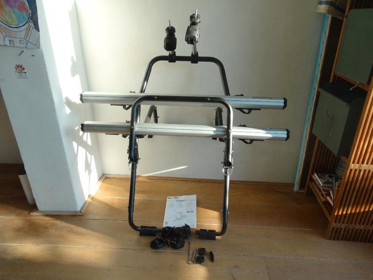 fietsendrager menabo stand up 2,, Auto diversen, Fietsendragers, Zo goed als nieuw, Achterklepdrager, 2 fietsen, Ophalen