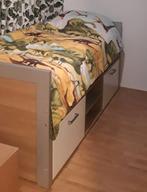 ‼️COMPLEET 1 PERSOONS BED 2.00 CM X 0.90 CM MET ONDERKASTEN, Ophalen, 90 cm, Eenpersoons, Zo goed als nieuw