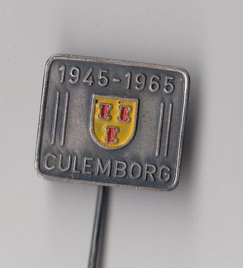Culemborg 20 jaar Vrijheid Stadswapen speldje, Verzamelen, Speldjes, Pins en Buttons, Gebruikt, Speldje of Pin, Overige onderwerpen