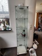 Glazen vitrine kast, Ophalen, Minder dan 50 cm, Met deur(en), 150 tot 200 cm