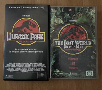 #0621 Jurassic Park & Jurassic Park The Lost World VHS beschikbaar voor biedingen