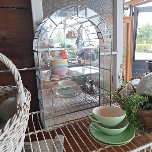 Glas in lood kastje spiegelkast, Huis en Inrichting, Woonaccessoires | Etagères, Zo goed als nieuw, Ophalen of Verzenden