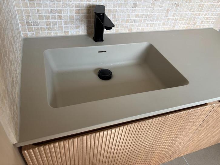 Wastafel Lavabo Top Solid Silk Grey – Nieuw in Doos!, Huis en Inrichting, Badkamer | Badtextiel en Accessoires, Nieuw, Overige typen