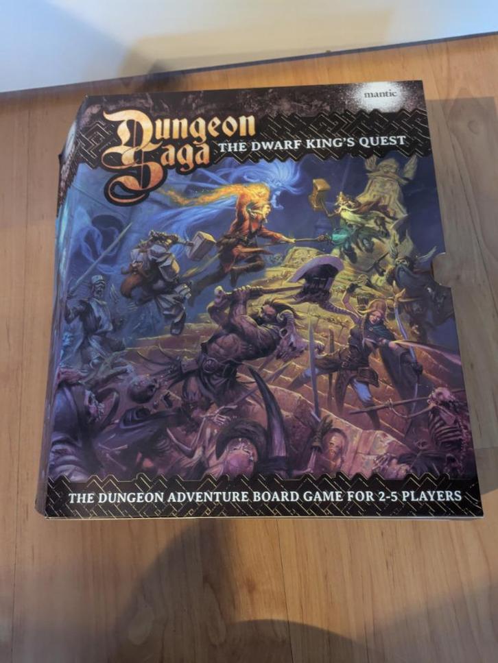 bordspel Dungeon Saga the dwarf king's quest, Hobby en Vrije tijd, Gezelschapsspellen | Bordspellen, Gebruikt, Een of twee spelers