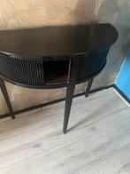 Zwarte wandtafel / consoletafel, Huis en Inrichting, Tafels | Sidetables, Ophalen, Gebruikt, Minder dan 50 cm, Minder dan 25 cm