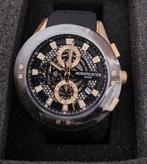Aeromeister herenhorloge met goudaccenten., Sieraden, Tassen en Uiterlijk, Horloges | Heren, Overige merken, Utrecht, Leer, Staal