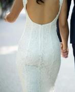 Witte Trouwjurk met Open Rug / Wedding Dress, Kleding | Dames, Trouwkleding en Trouwaccessoires, Ophalen of Verzenden, Gedragen
