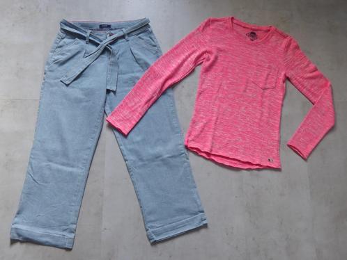 Vingino trui met Okaidi spijkerbroek / jeans meisje maat 152, Kinderen en Baby's, Kinderkleding | Maat 152, Zo goed als nieuw