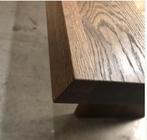 Linteloo Space eetkamertafel Whitewash Eiken 220-90 cm, Ophalen, Gebruikt, Eikenhout, 50 tot 100 cm