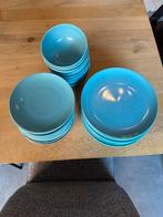Ikea Servies Blauw - Gebruikt, Huis en Inrichting, Ophalen, Gebruikt, Effen, Aardewerk