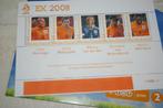 EK 2008 4 sets postzegels met spelers uit oranje., Ophalen of Verzenden, Nieuw, Overige binnenlandse clubs, Overige typen