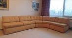 Vintage Rib Bank Okergeel, Huis en Inrichting, Ophalen, Gebruikt, Geel, Overige vormen