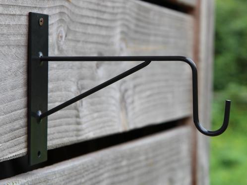 Wandhaak 21,4 cm. metaal, zwart, modern, strak, industrieel, Huis en Inrichting, Woonaccessoires | Wanddecoraties, Nieuw, Ophalen of Verzenden
