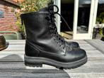 Sasha zwarte veterboots / laarzen, Kleding | Dames, Zwart, Lage of Enkellaarzen, Ophalen of Verzenden, Zo goed als nieuw
