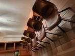 Leren eetkamerstoelen Gratis!, Huis en Inrichting, Ophalen, Gebruikt, Bruin, Leer